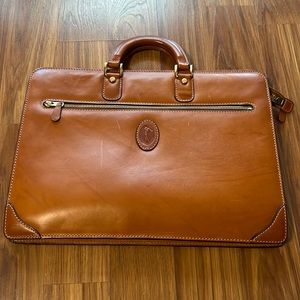 Coke haan men’s briefcase with golf logo